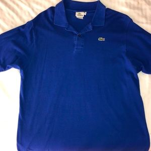 Royal blue Lacoste polo